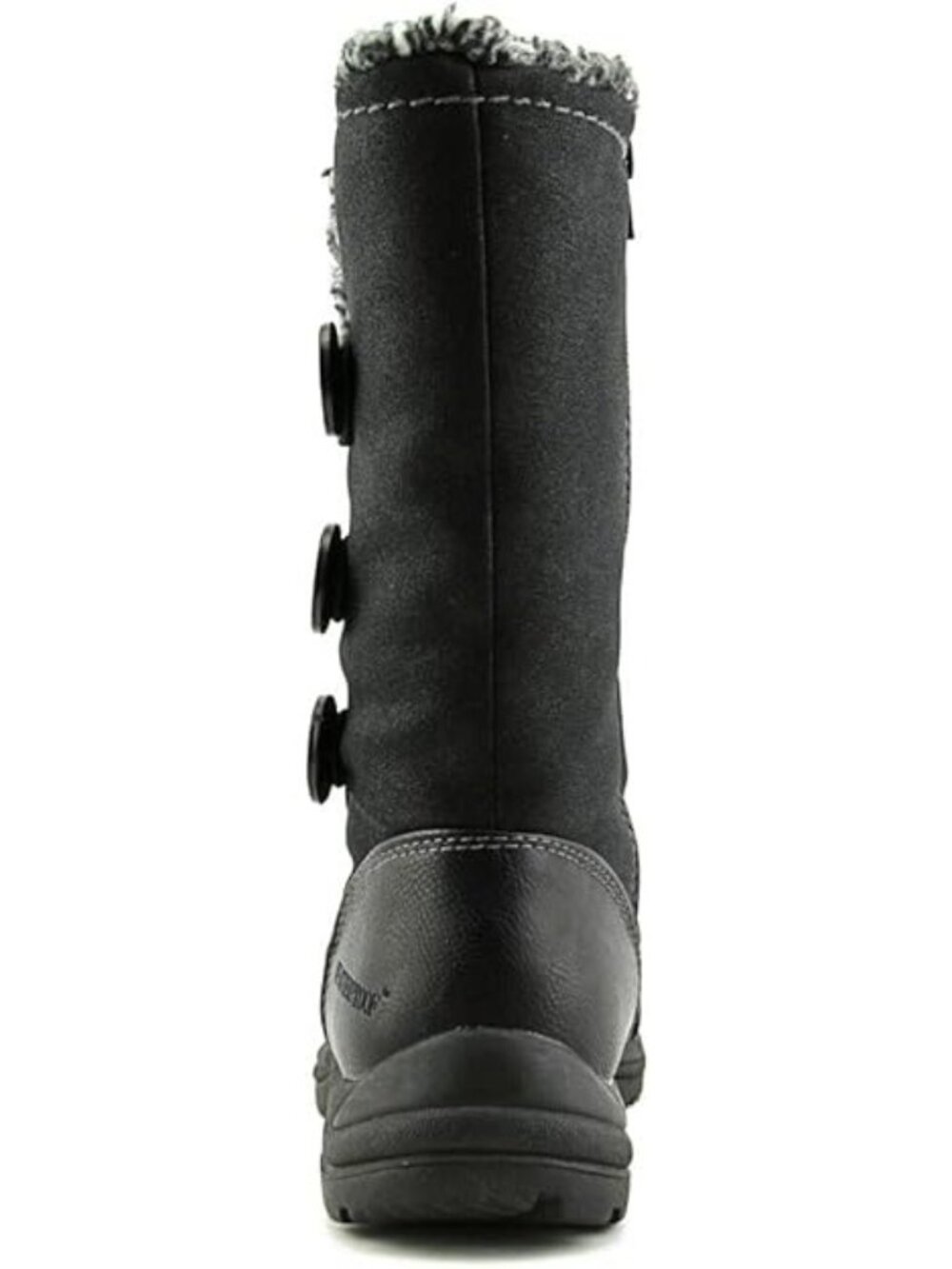 Weatherproof Delta Womens Winter Boots Sz 7M Black Faux Fur Side Zip All Weather - Picture 4 of 11